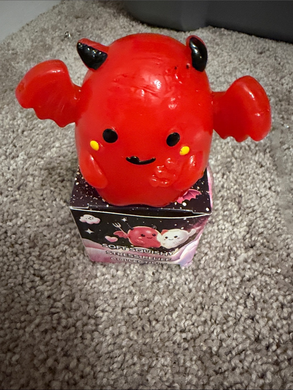 Soft Squish Devil Wing Stress Toy - Red